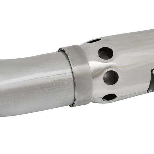 AFE ATLAS 4" Aluminized Exhaust w/ Polished Tip 16-19 Nissan Titan XD 5.0L Cummins - Image 5