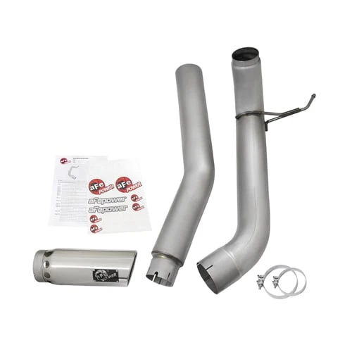 AFE ATLAS 5" Aluminized Exhaust w/ Polished Tip 16-19 Nissan Titan XD 5.0L Cummins - Image 7