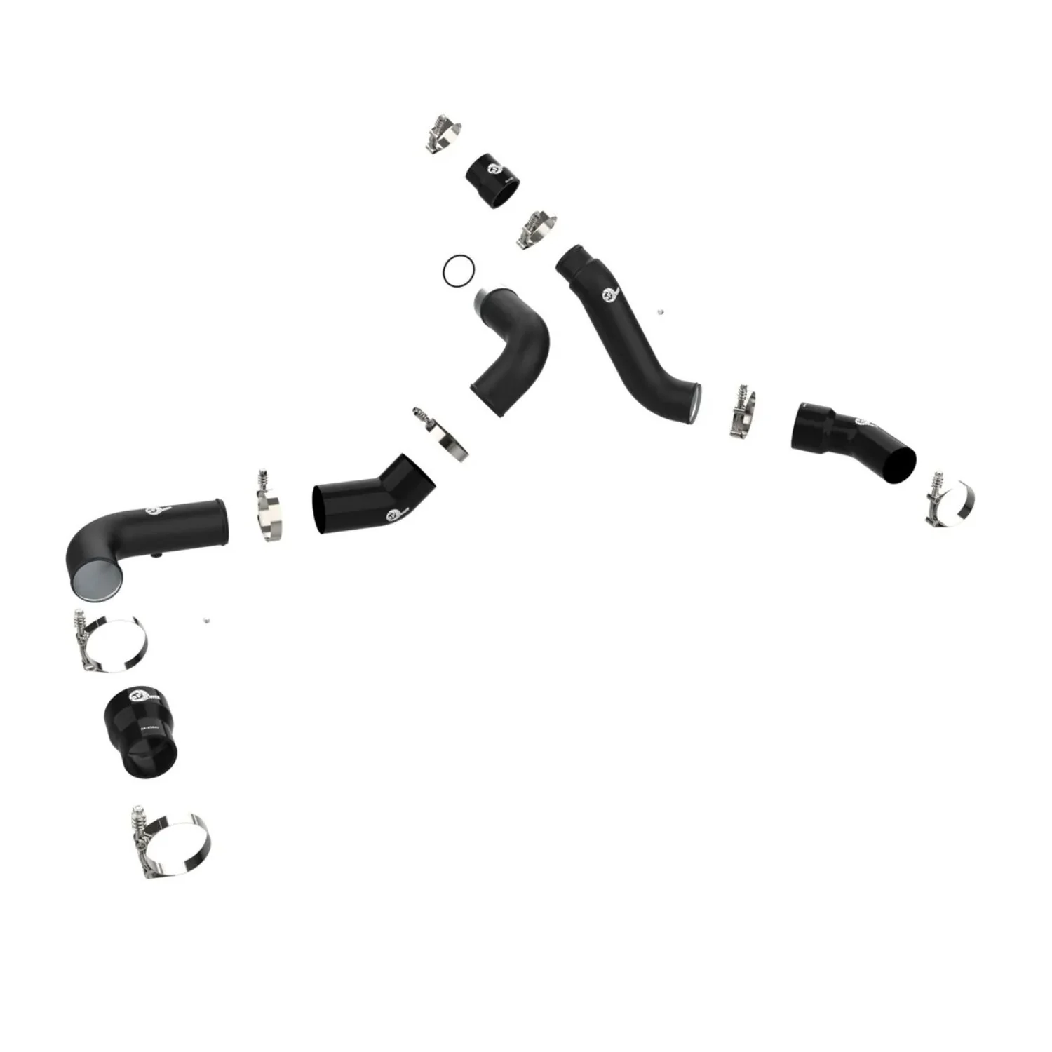 AFE BladeRunner Black Hot and Cold Side Intercooler Pipe Kit 16-19 Ram 1500 - Image 2
