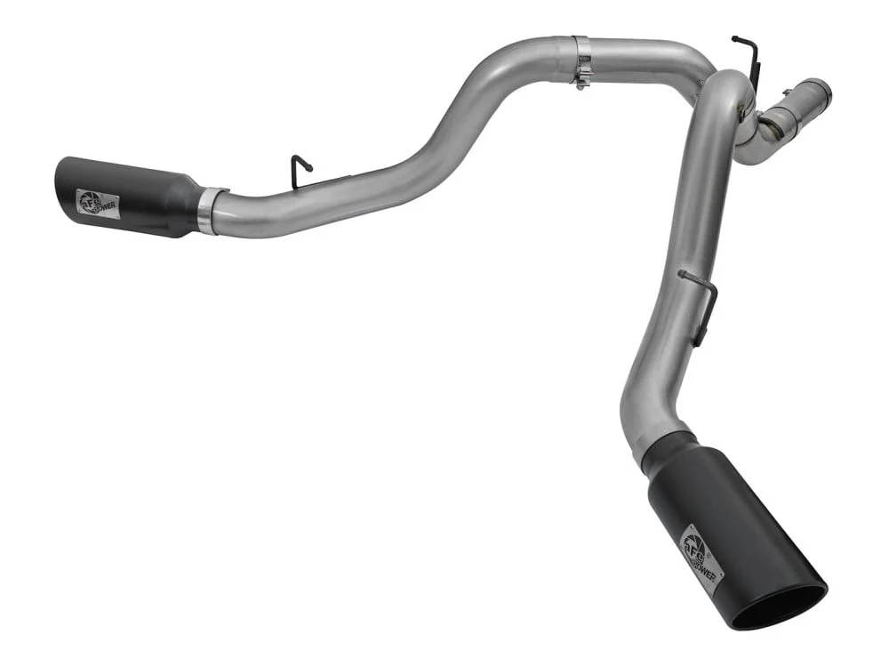 AFE Large Bore-HD 4" 409 Stainless Steel DPF-Back Dual Exhaust 2016 GM 6.6L Duramax LML - Image 8