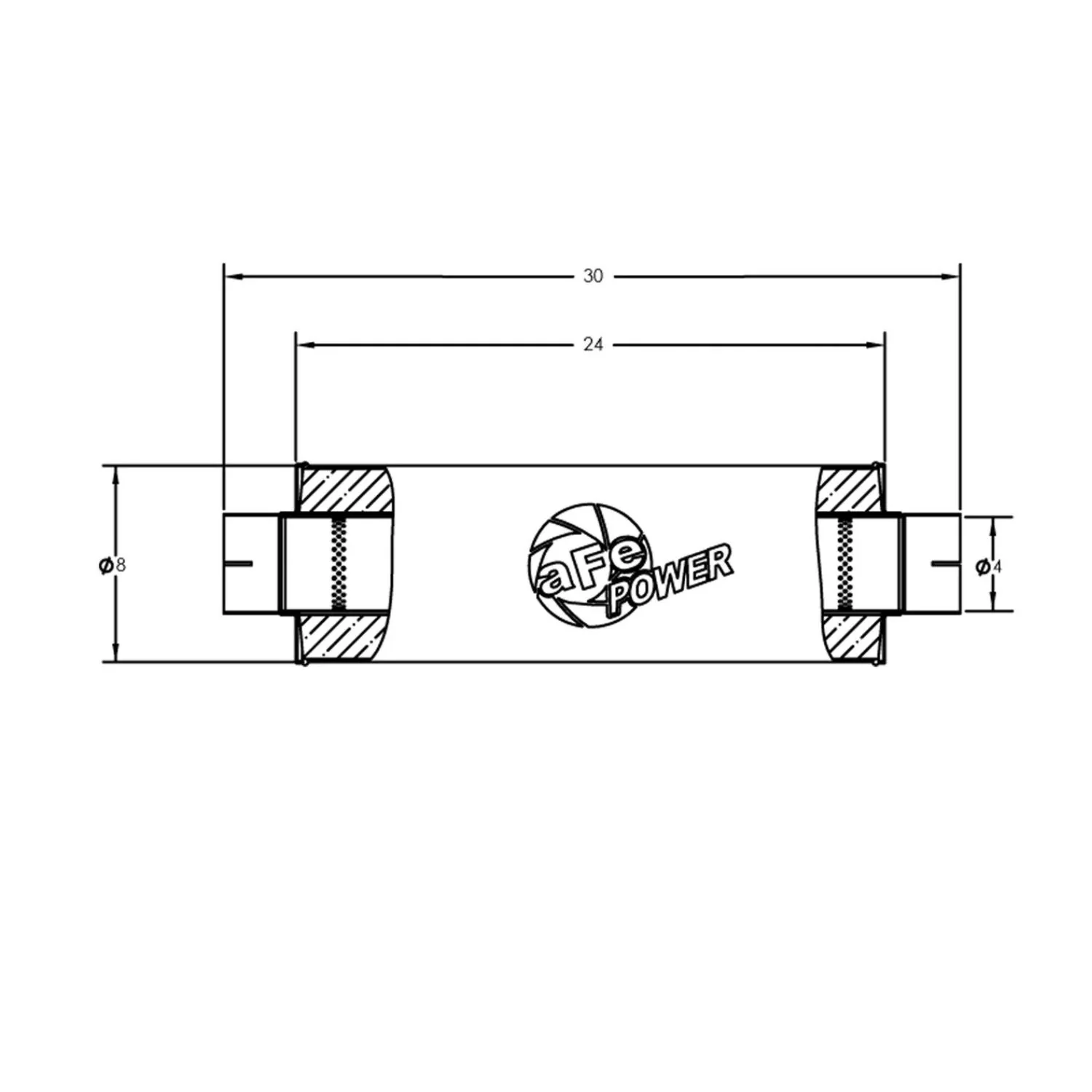 AFE Mach Force XP Stainless Steel Muffler - Image 4