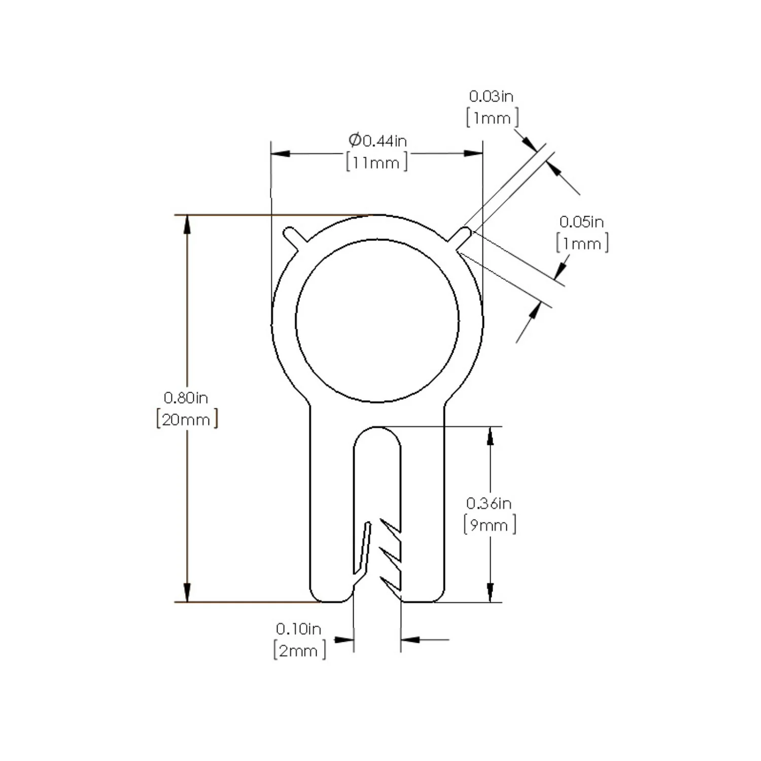 AFE Magnum FORCE Replacement Intake Trim Seal – 7/16” Bulb, 36” - Image 4