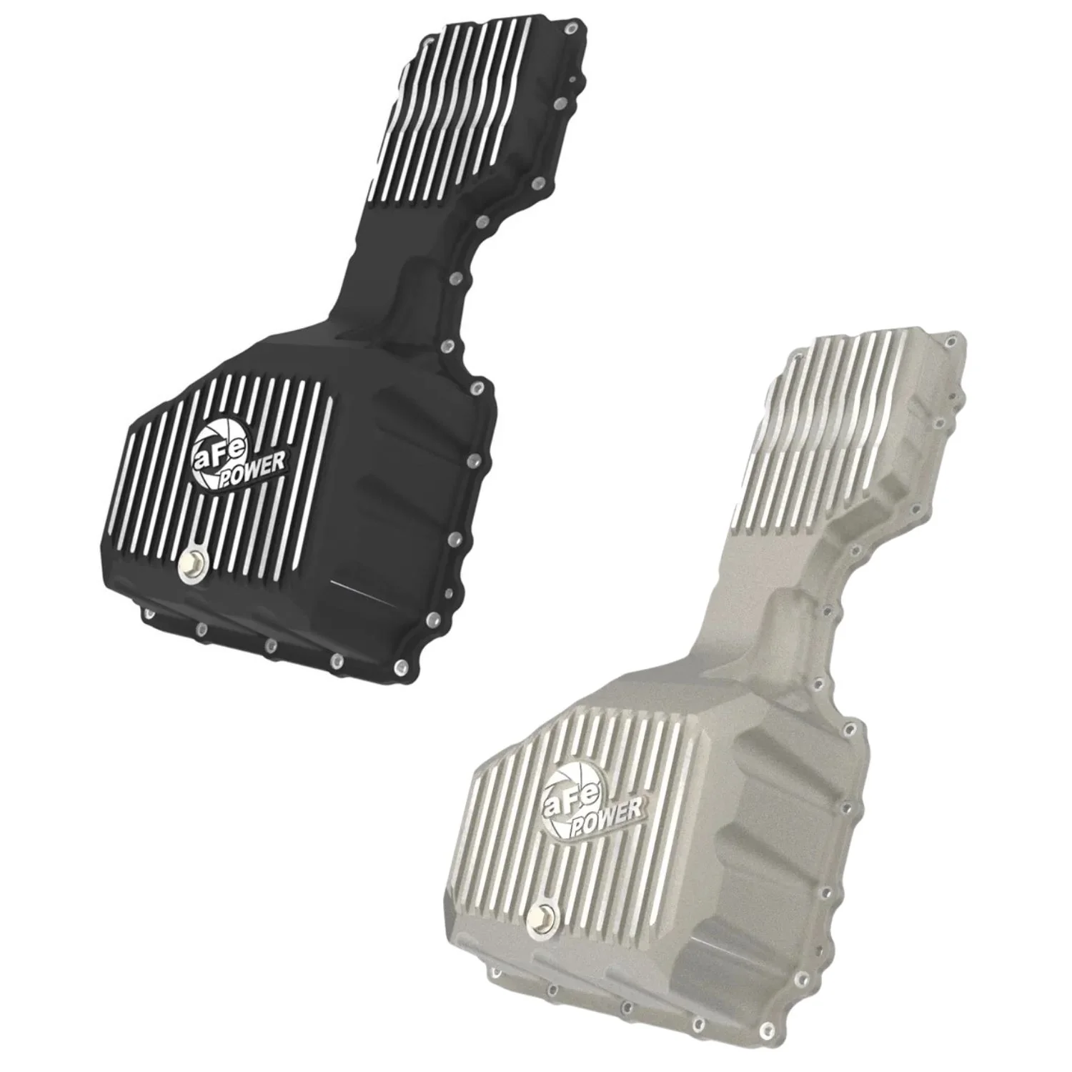 AFE Power Pro Series Engine Oil Pan Black With Machined Fins 17-19 GM 6.6L Duramax L5P