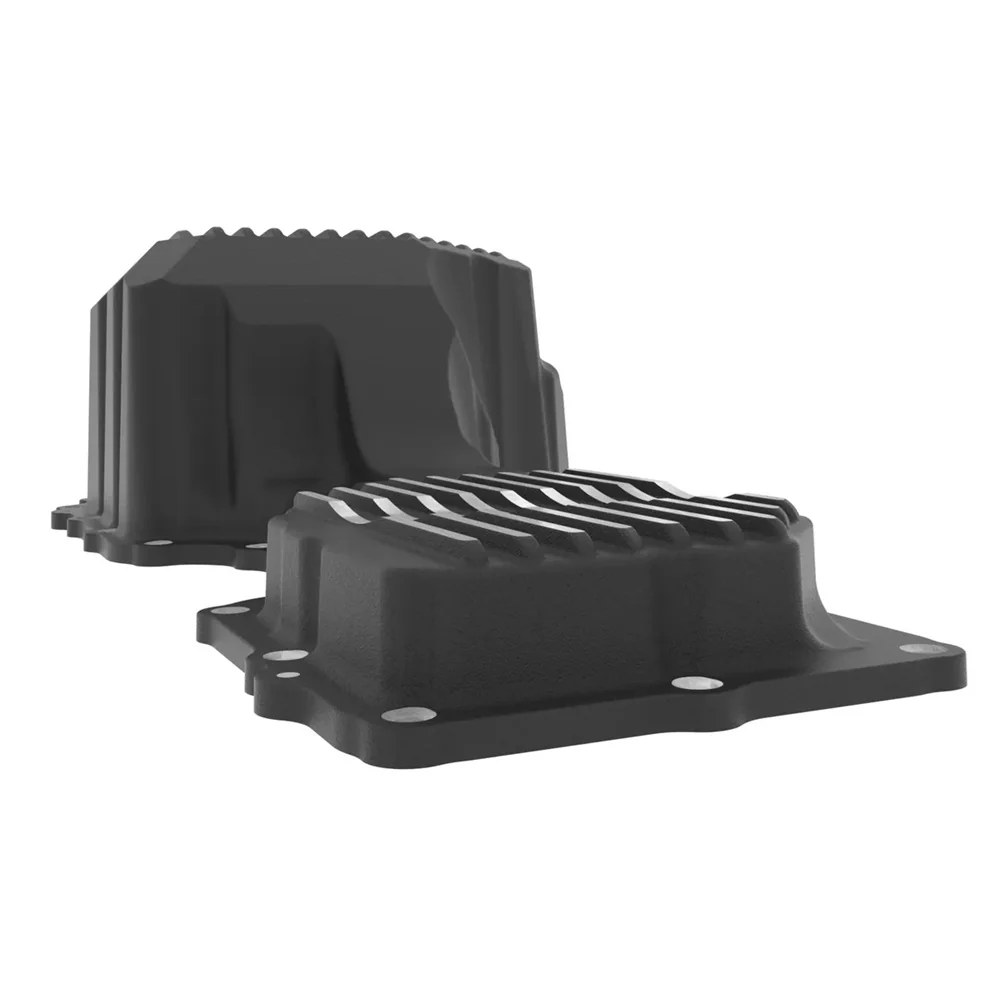AFE Power Pro Series Engine Oil Pan Black With Machined Fins 17-19 GM 6.6L Duramax L5P - Image 7