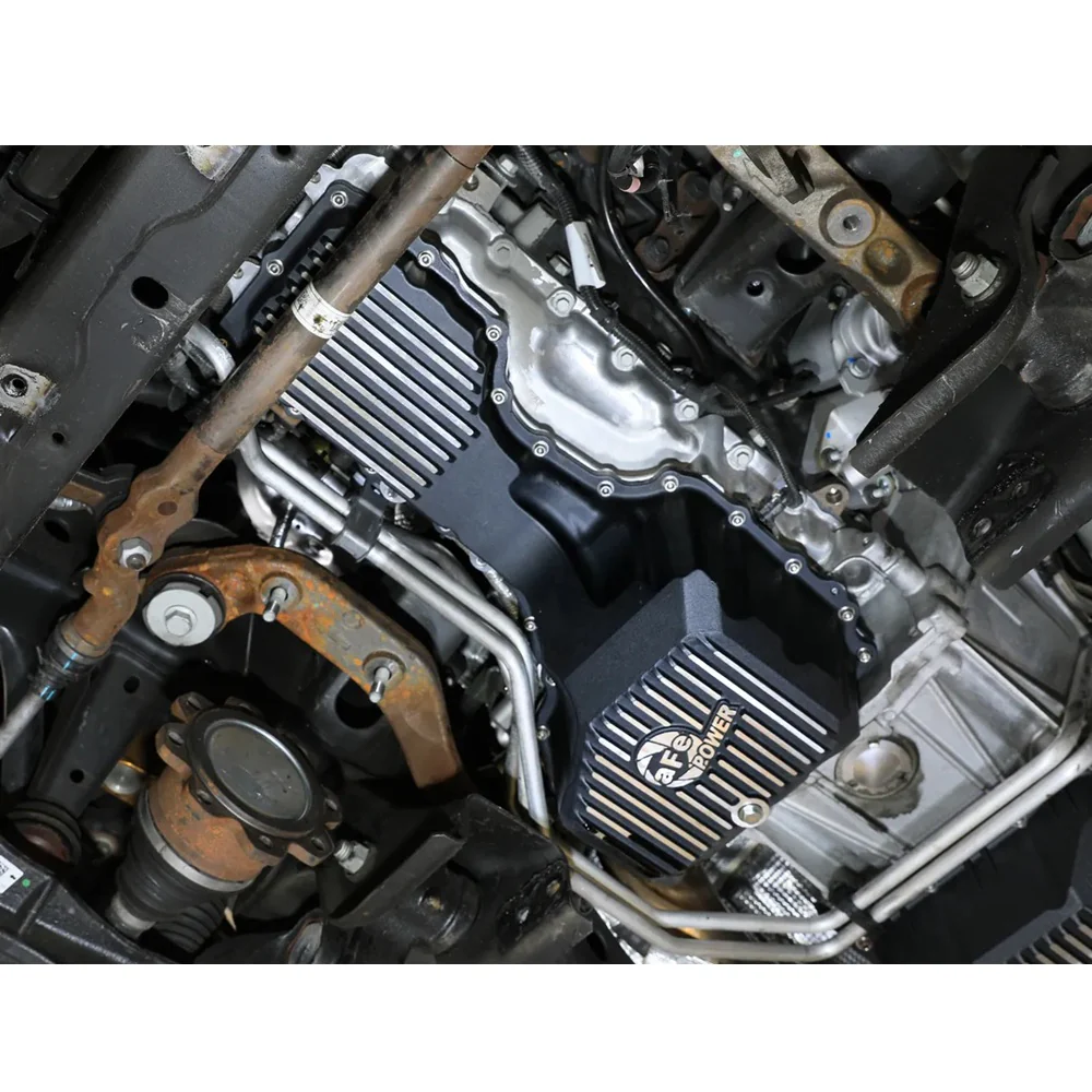 AFE Power Pro Series Engine Oil Pan Black With Machined Fins 20-25 GM 6.6L Duramax L5P - Image 10