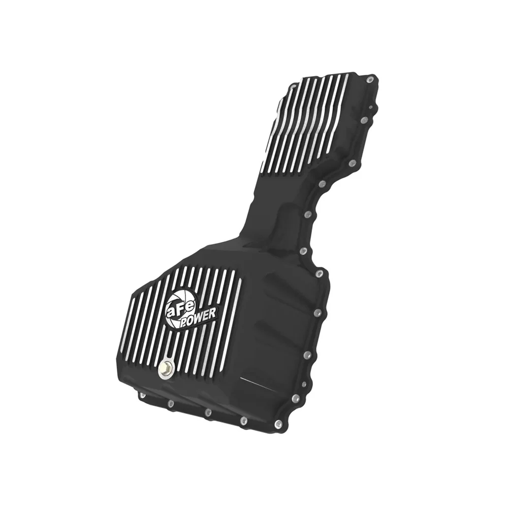 AFE Power Pro Series Engine Oil Pan Black With Machined Fins 20-25 GM 6.6L Duramax L5P - Image 2