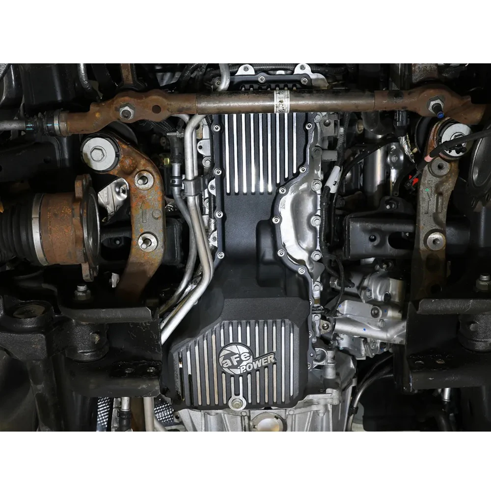 AFE Power Pro Series Engine Oil Pan Black With Machined Fins 20-25 GM 6.6L Duramax L5P - Image 9