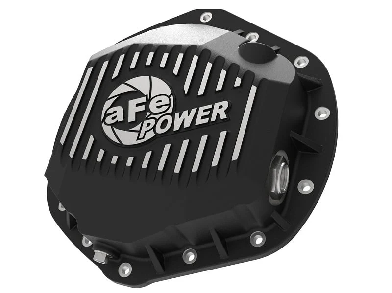 AFE Power Street Series Rear Differential Cover Black W/ Machined Fins 01-19 6.6L GM Duramax - Image 4
