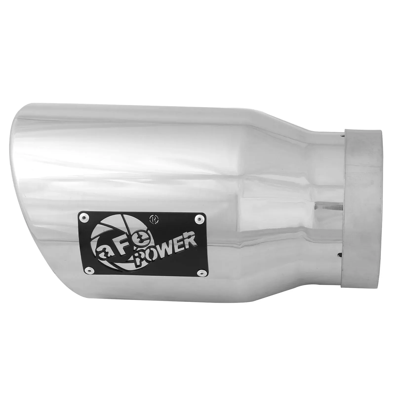 AFE Polished Stainless Steel Rolled Angle Cut 5" x 7" x 12" Exhaust Tip - Image 2