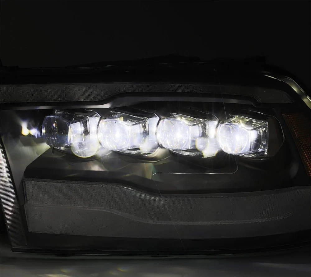 Alpharex NOVA-Series Alpha Black LED Projector Headlights 10-18 Ram 6.7L Cummins - Image 2