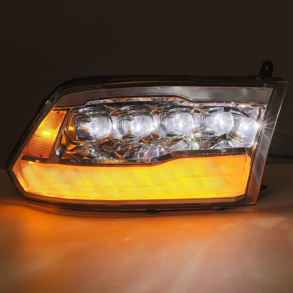 Alpharex NOVA-Series Chrome LED Projector Headlights 10-18 Ram 6.7L Cummins - Image 2