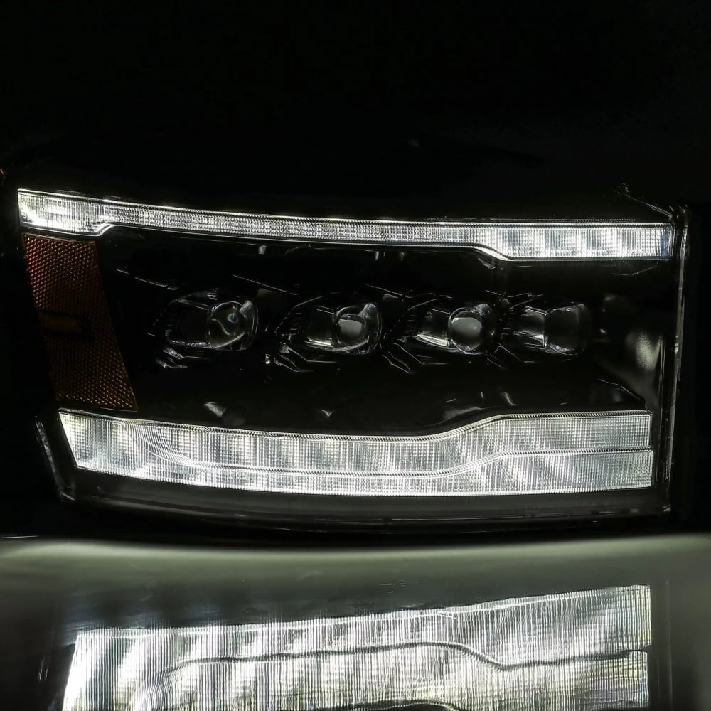 Alpharex NOVA-Series Gloss Black LED Projector Headlights 06-09 Ram 5.9L/6.7L Cummins - Image 5