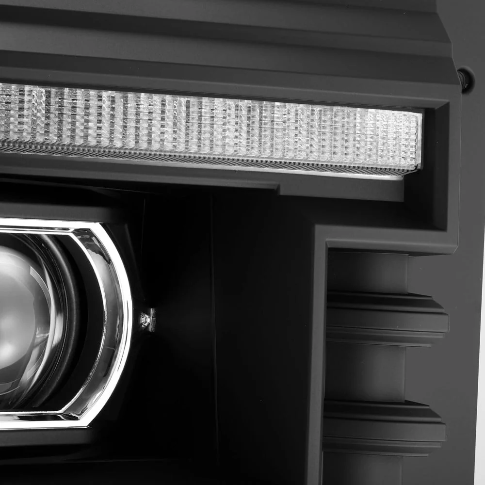 Alpharex Luxx-Series Black LED Projector Headlights 11-16 Ford 6.7L Powerstroke - Image 3