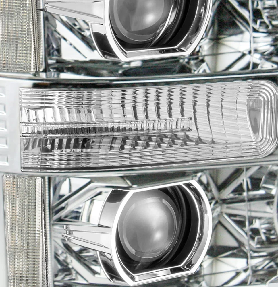 Alpharex LUXX-Series Chrome LED Projector Headlights 11-16 Ford 6.7L Powerstroke - Image 3