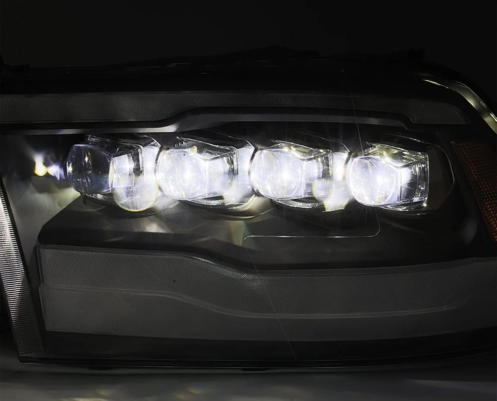 Alpharex NOVA-Series Gloss Black LED Projector Headlights 10-18 Ram 6.7L Cummins - Image 2
