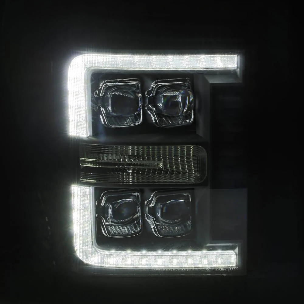 Alpharex NOVA-Series Alpha-Black LED Projector Headlights 11-16 Ford 6.7L Powerstroke - Image 4