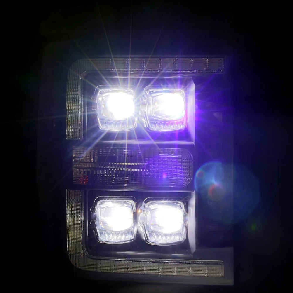 Alpharex NOVA-Series Alpha-Black LED Projector Headlights 11-16 Ford 6.7L Powerstroke - Image 7