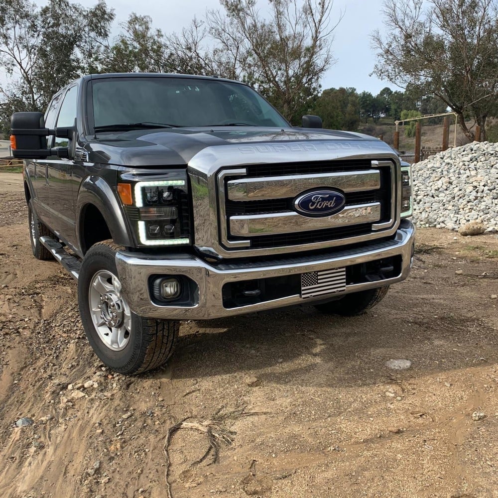 Alpharex NOVA-Series Chrome LED Projector Headlights 11-16 Ford 6.7L Powerstroke - Image 11