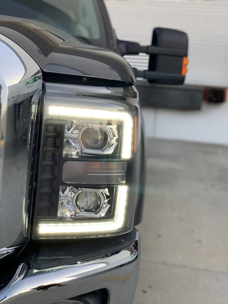Alpharex PRO-Series Chrome Projector Headlights 11-16 Ford 6.7L Powerstroke - Image 10