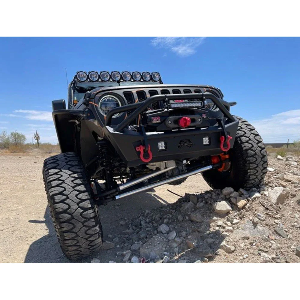 Apex Chassis 2.5 Ton Tie Rod and Drag Link Assembly - Black Aluminum 18-25 Jeep Wrangler JL / Gladiator JT - Image 2