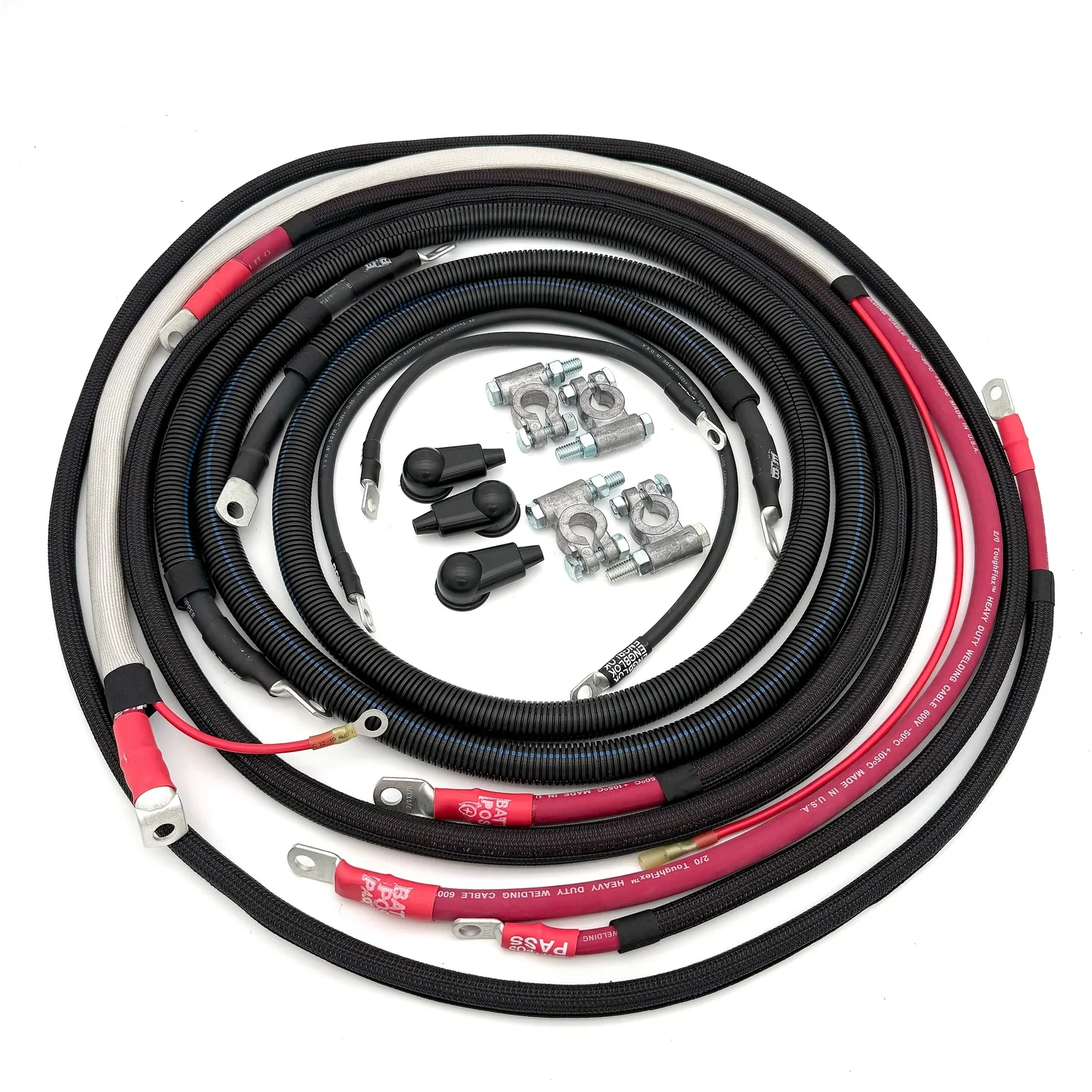 Big 7 Kits Battery Cable Kit 90-21 Ford F250/F350 6.0L / 6.4L / 6.7L / 7.3L PowerStroke - Image 3