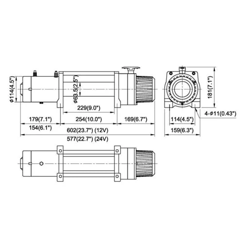 ComeUp 856333 DV-9  9,000 Lbs. Winch - Image 2
