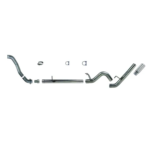 Diamond Eye 4" Stainless Steel DPF Back Exhaust Kit with Downpipe 08-10 6.4L Ford Powerstroke - Image 2