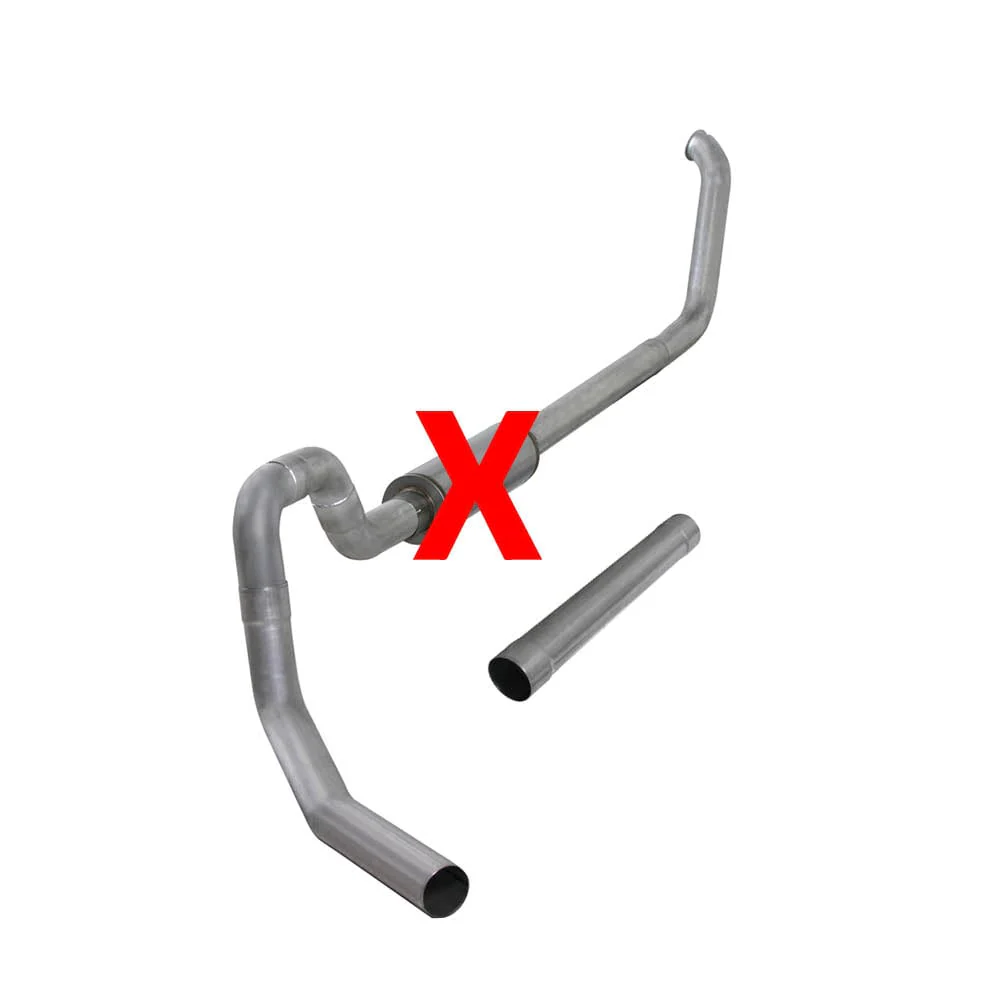 Diamond Eye 4" Aluminized Turbo Back Single 01-03 Ford 7.3L Powerstroke | Excursion - Image 5
