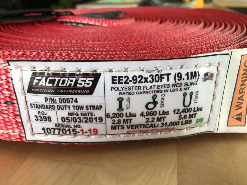 Factor 55 Standard Duty Tow Strap - Image 5