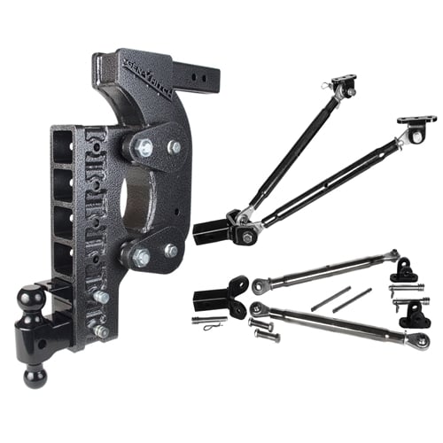 Gen-Y Hitch The Boss Torsion Flex 16,000 Lbs. Weight Rated 2" Shank Drop Hitch with Stabilizer Bars - Image 3