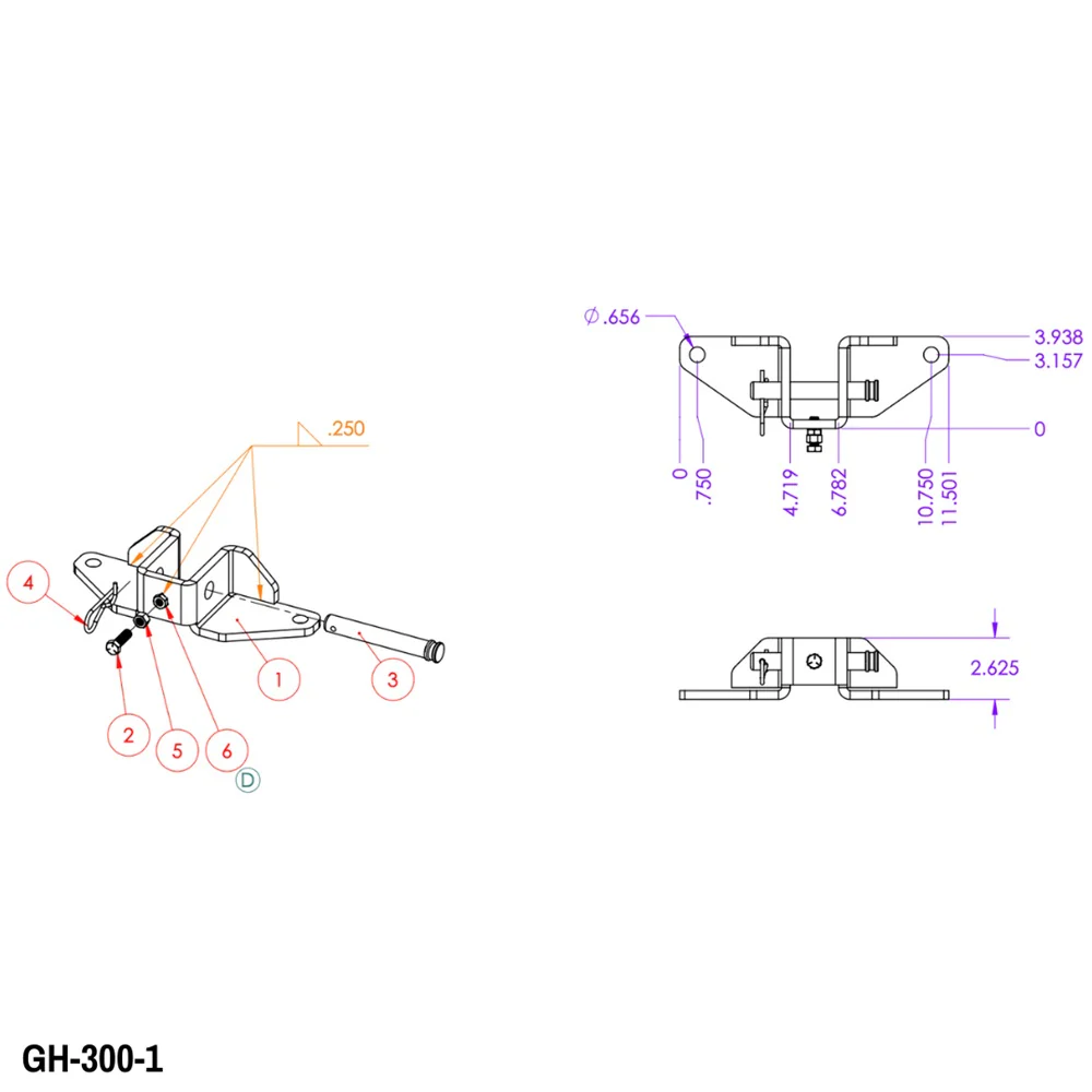 Gen-Y Hitch 16K Sway Control Head with Pin - 2" Shank - Image 3