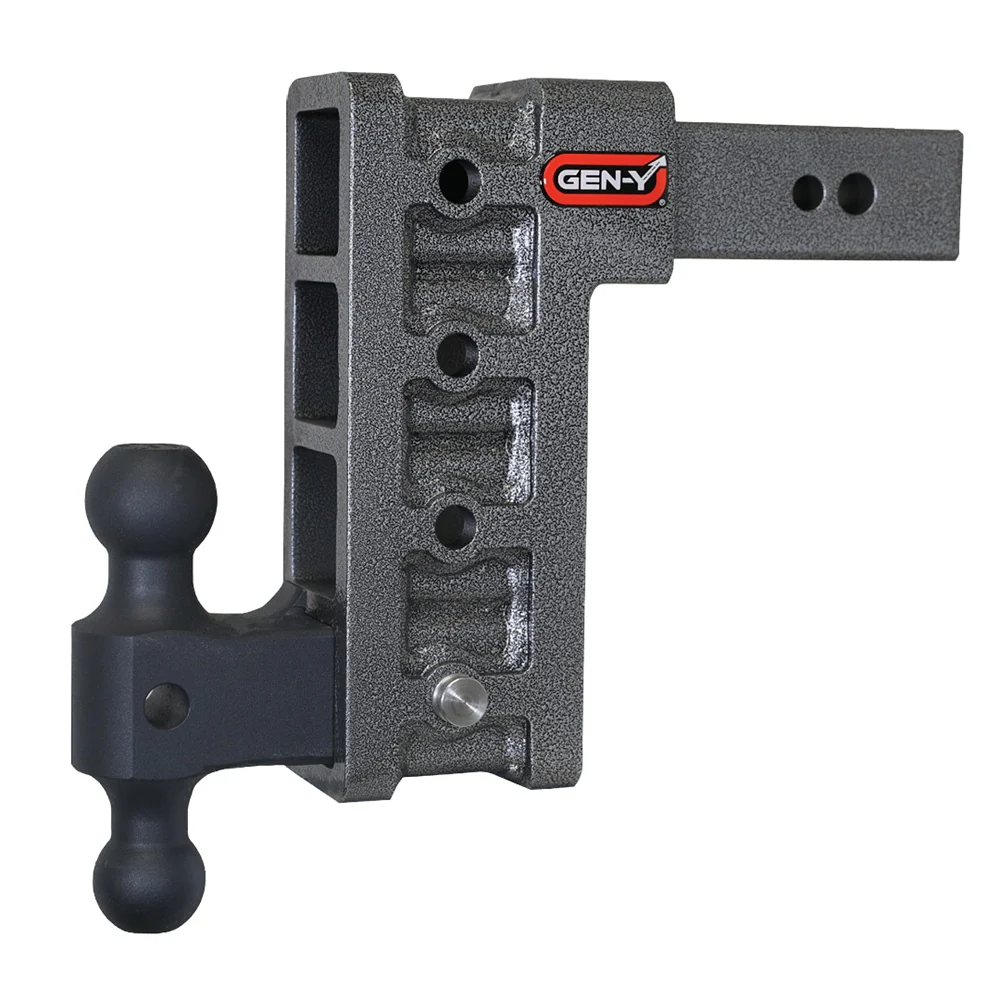 Gen-Y Hitch Mega-Duty 32K Drop Hitch 2.5" Shank With Dual-Ball - 6" / 9" / 12" Drop - Image 2