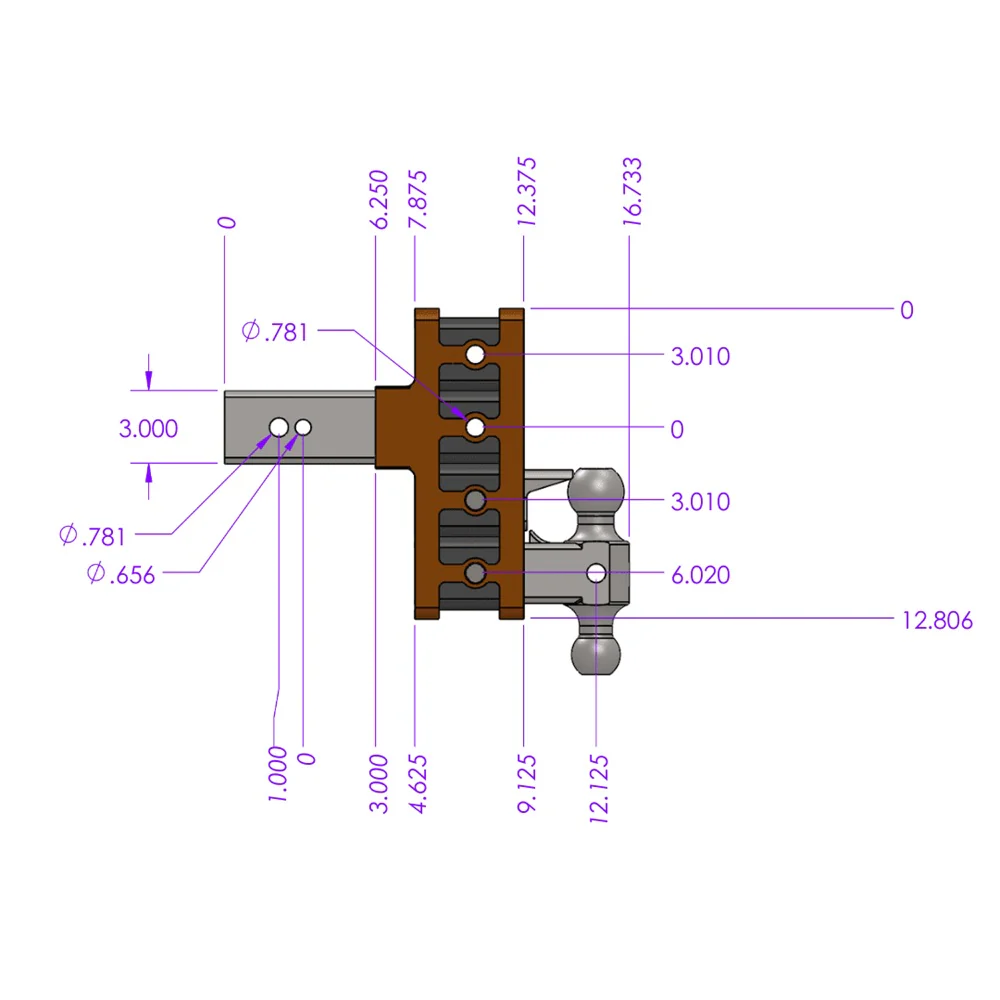 Gen-Y Hitch Mega-Duty 32K Drop Hitch 2.5" Shank With Dual-Ball - 6" / 9" / 12" Offset Drop - Image 10
