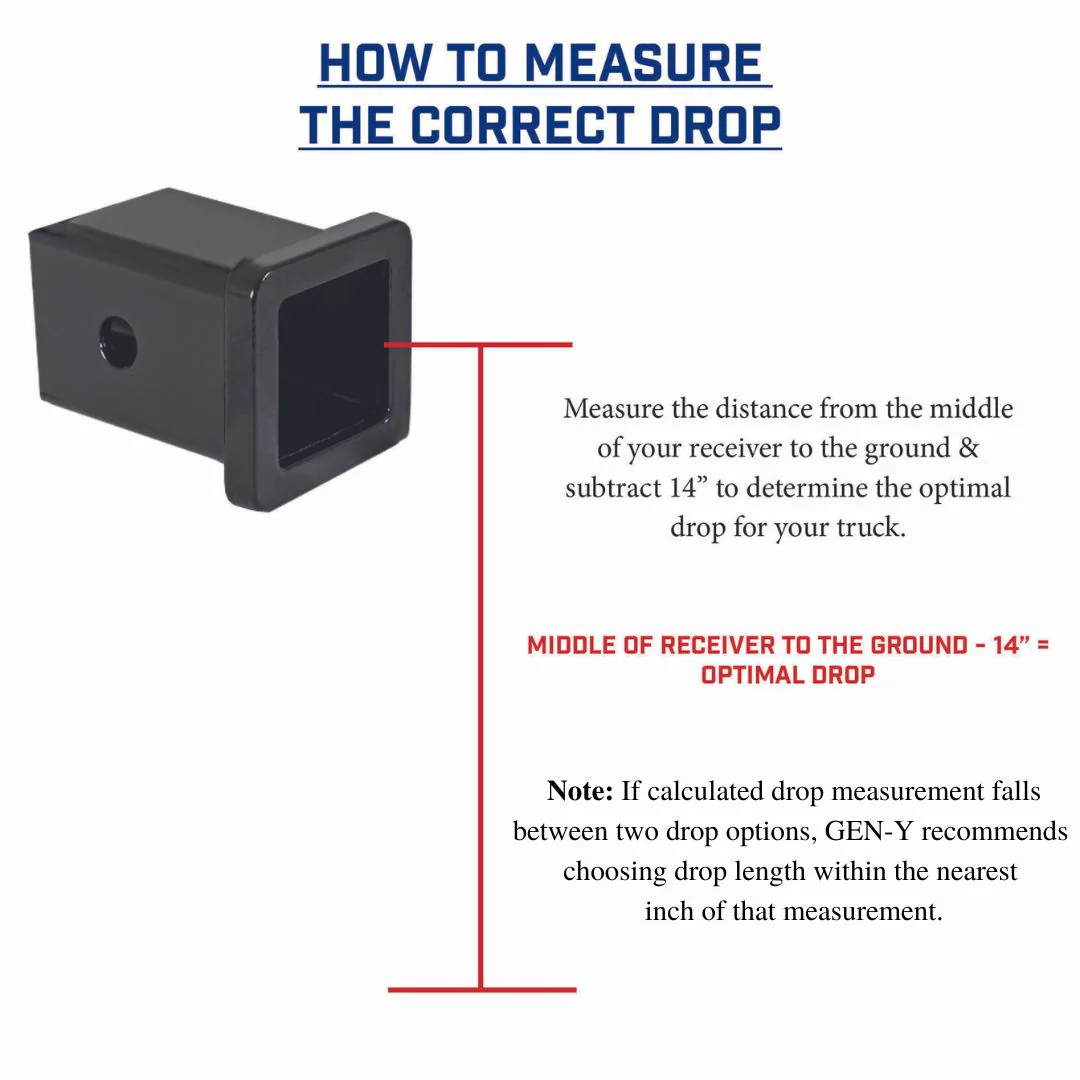 Gen-Y Hitch The Boss 32K Drop Hitch 3" Shank With Dual-Ball Hitch - 6" / 9" Drop - Image 3