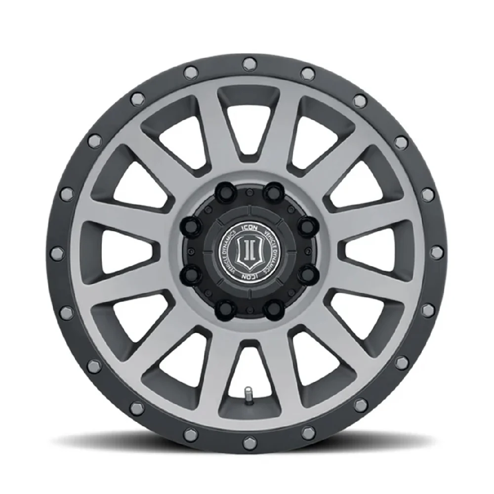 ICON Compression HD 18" | 8x6.5 | Titanium Wheels 01-10 GM 2500HD/3500 SRW - Image 2