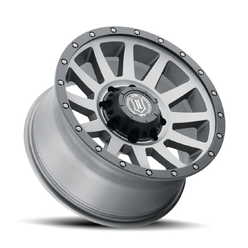 ICON Compression HD 18" | 8x6.5 | Titanium Wheels 01-10 GM 2500HD/3500 SRW - Image 3