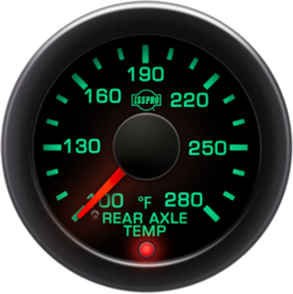 Isspro R17511 EV2 Rear Axle Temperature Black Face Gauge And Sensor - Image 2