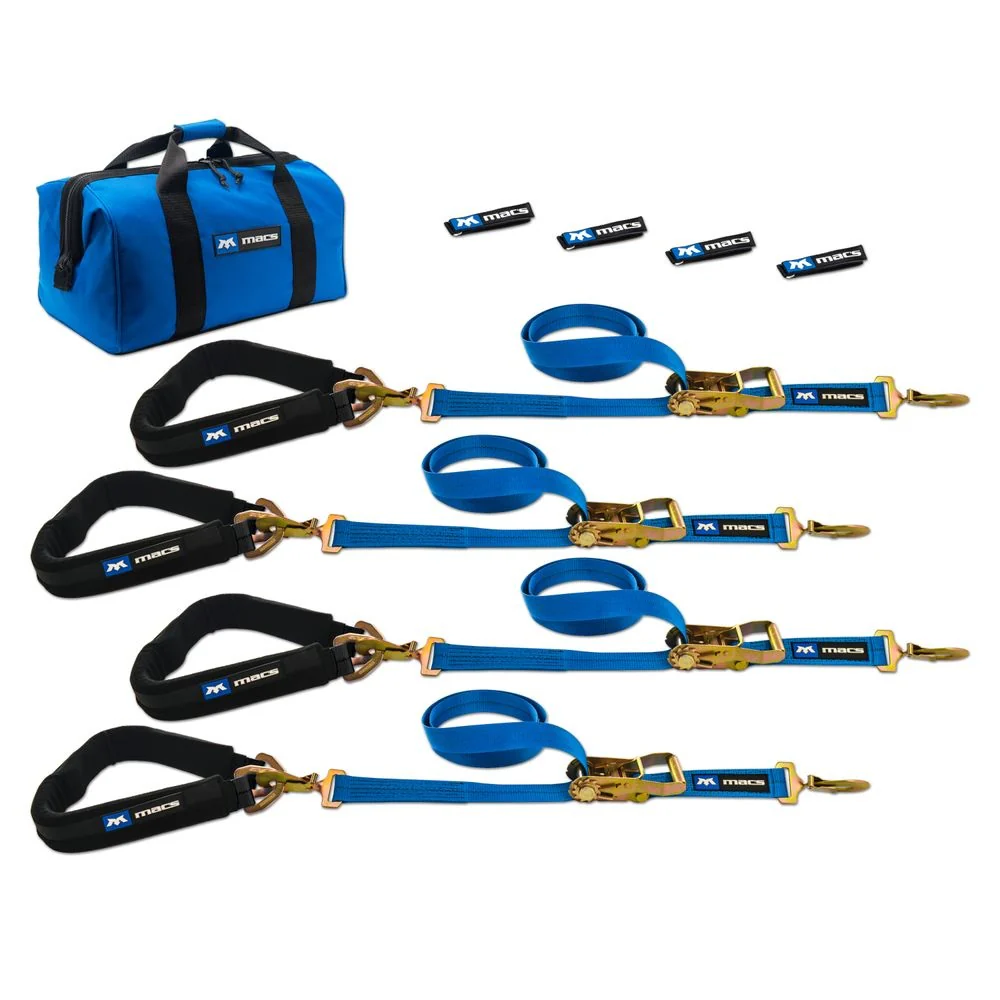 Mac's Pro Pack 6 or 8 Feet Tie-Downs With 40" Through-The-Wheel Straps - Image 3