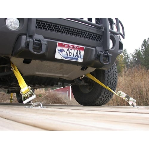 Mac's Tow Package Deal 2" x 8' Tie Down Kit with Transit Cluster and Sewn Fixed End Ratchet Straps - Image 4