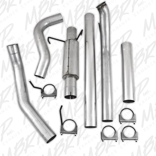 MBRP Armor Lite 4" Turbo Back Aluminized Exhaust System with Muffler 03-04 Dodge 5.9L Cummins - Image 3