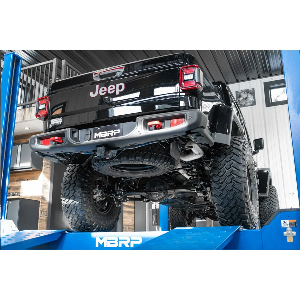 MBRP Armor Plus DPF-Back 3-Inch T409 Exhaust with Turndown 21-23 Jeep Gladiator JT 3.0L EcoDiesel - Image 6