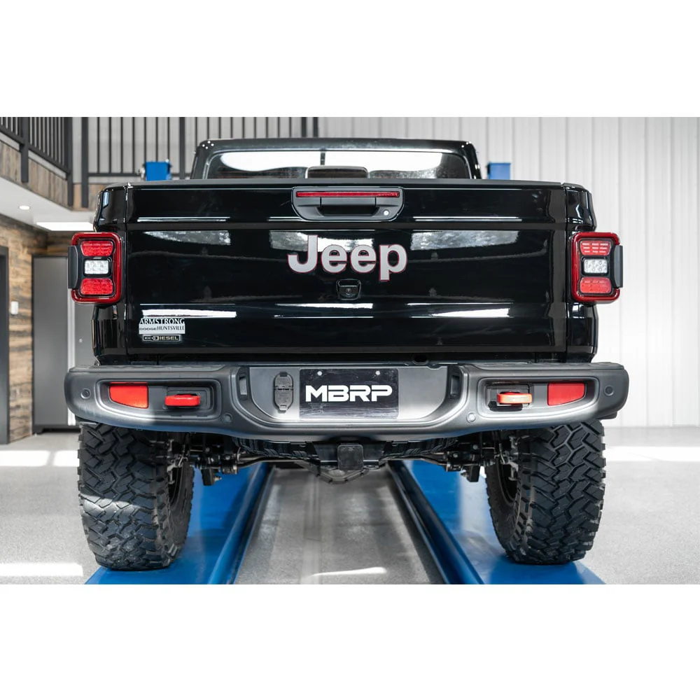 MBRP Armor Plus DPF-Back 3-Inch T409 Exhaust with Turndown 21-23 Jeep Gladiator JT 3.0L EcoDiesel - Image 8