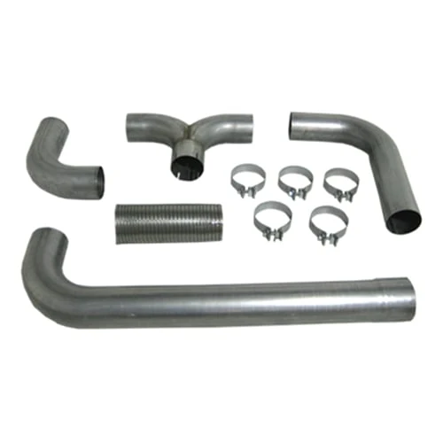 MBRP 4" Aluminized Steel Exhaust Stack T-Pipe Bed Kit - Universal - Image 2