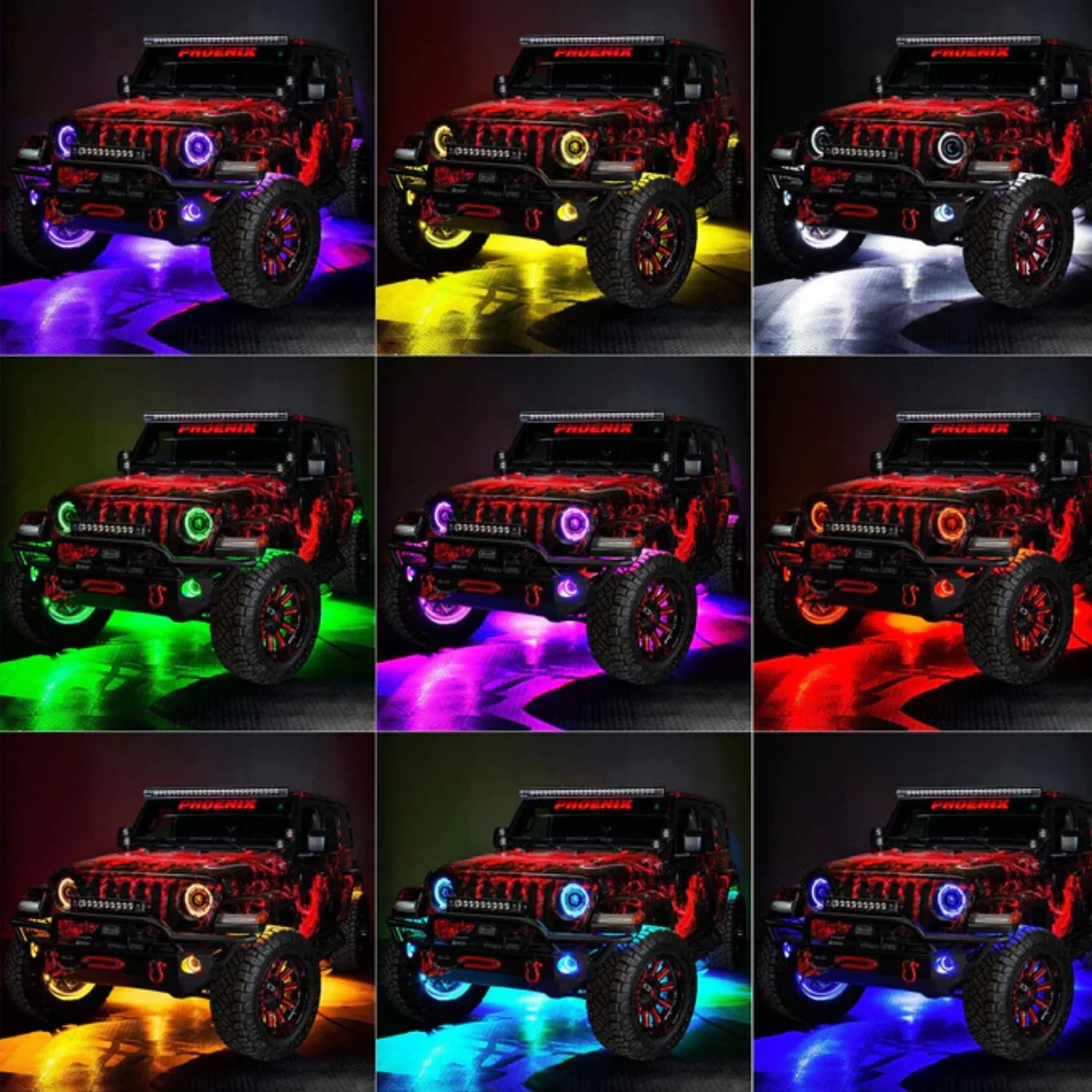Oracle Lighting ColorSHIFT LED Illuminated Wheel Rings - Image 5
