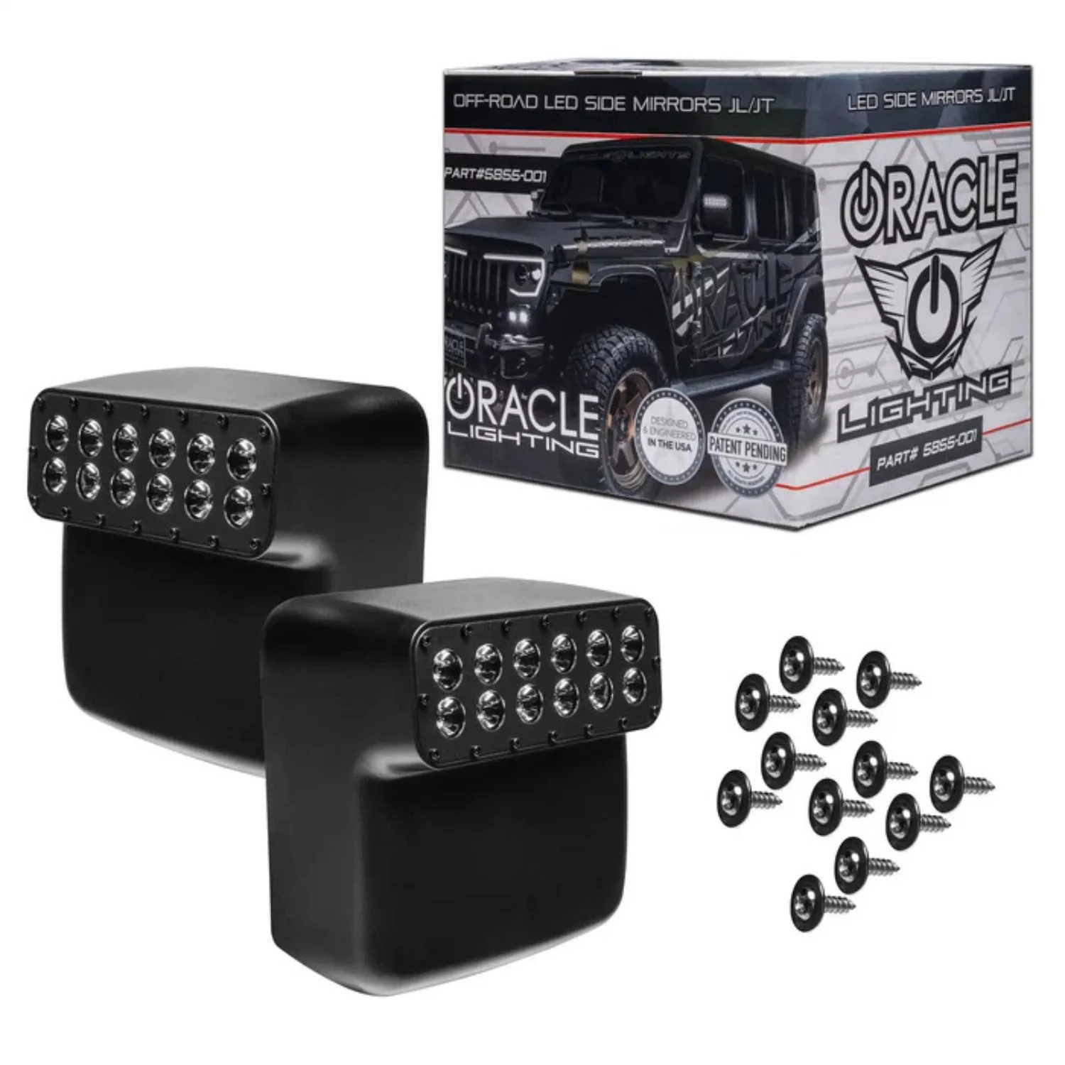 Oracle Lighting LED Off-Road Side Mirror Lights 18-26 Jeep Wrangler JL/Gladiator JL - Image 2