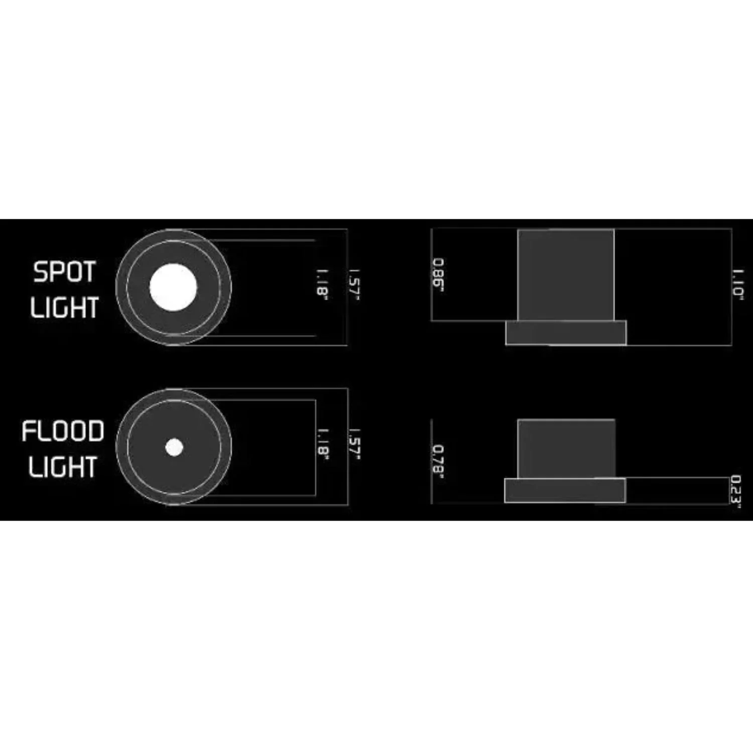 Oracle Lighting Green LED Single Flood Light POD - Image 3