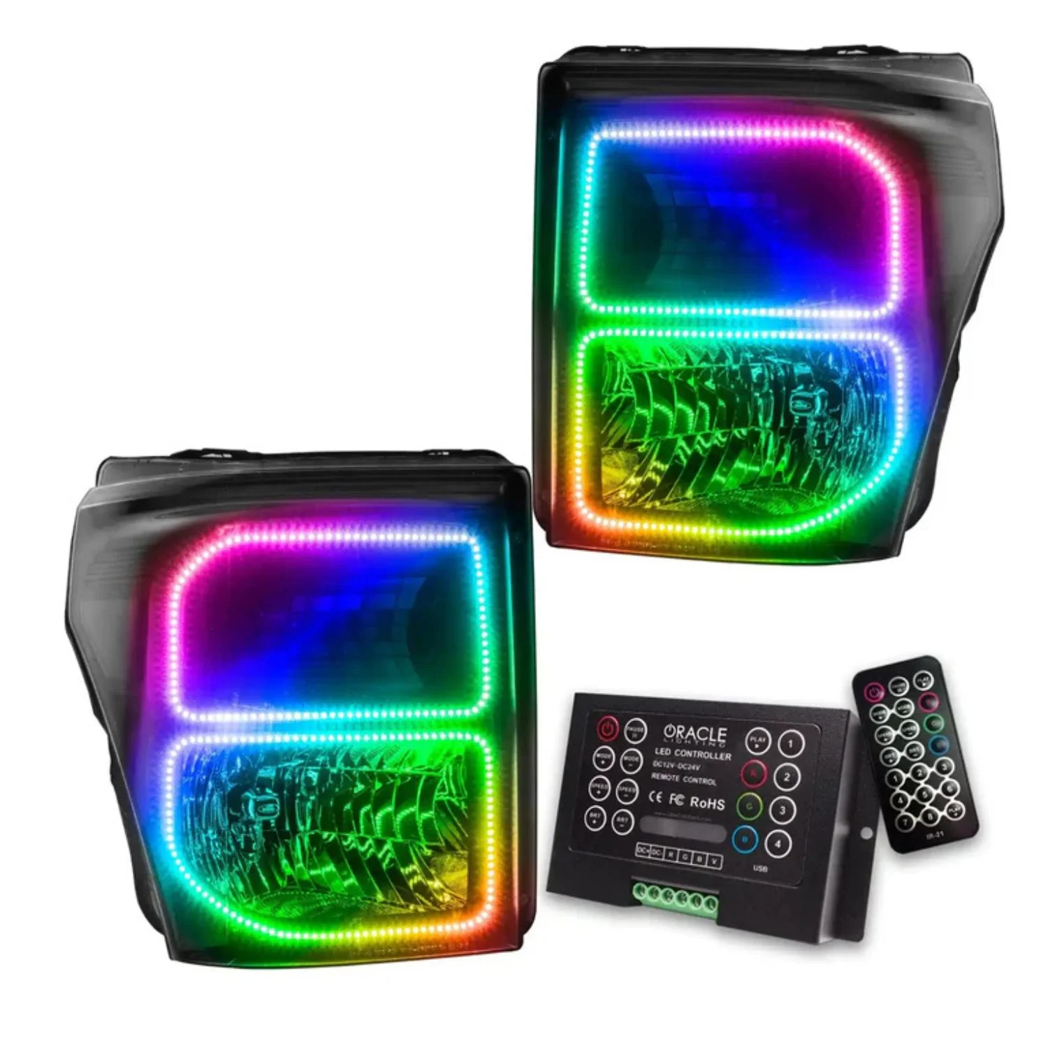 Oracle Lighting Pre-Assembled Black Headlights 11-16 Ford F-250/F-350 Super Duty - Image 5