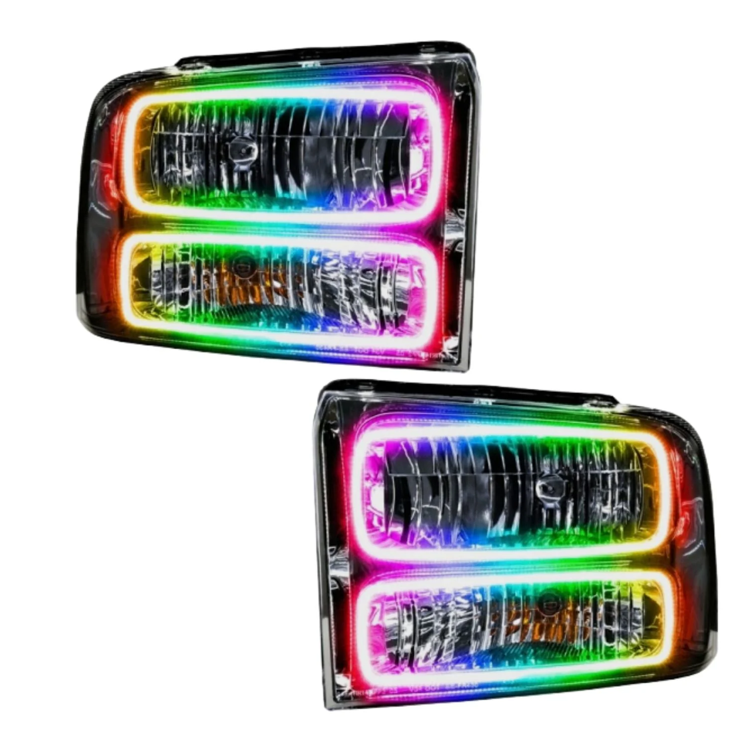 Oracle Lighting Pre-Assembled Black Halo Headlights 05-07 Ford F-250/F-350 Super Duty - Image 2