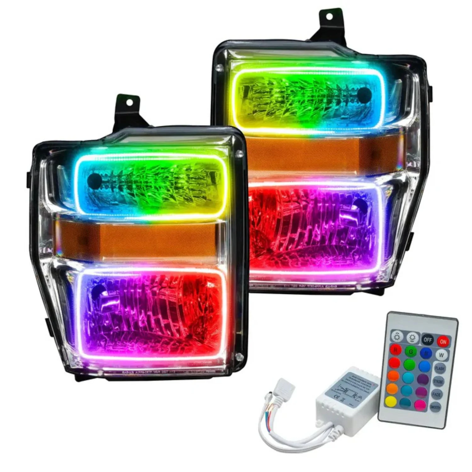 Oracle Lighting Pre-Assembled Chrome Housing Halo Headlights 08-10 Ford F-250/F-350 Super Duty - Image 3