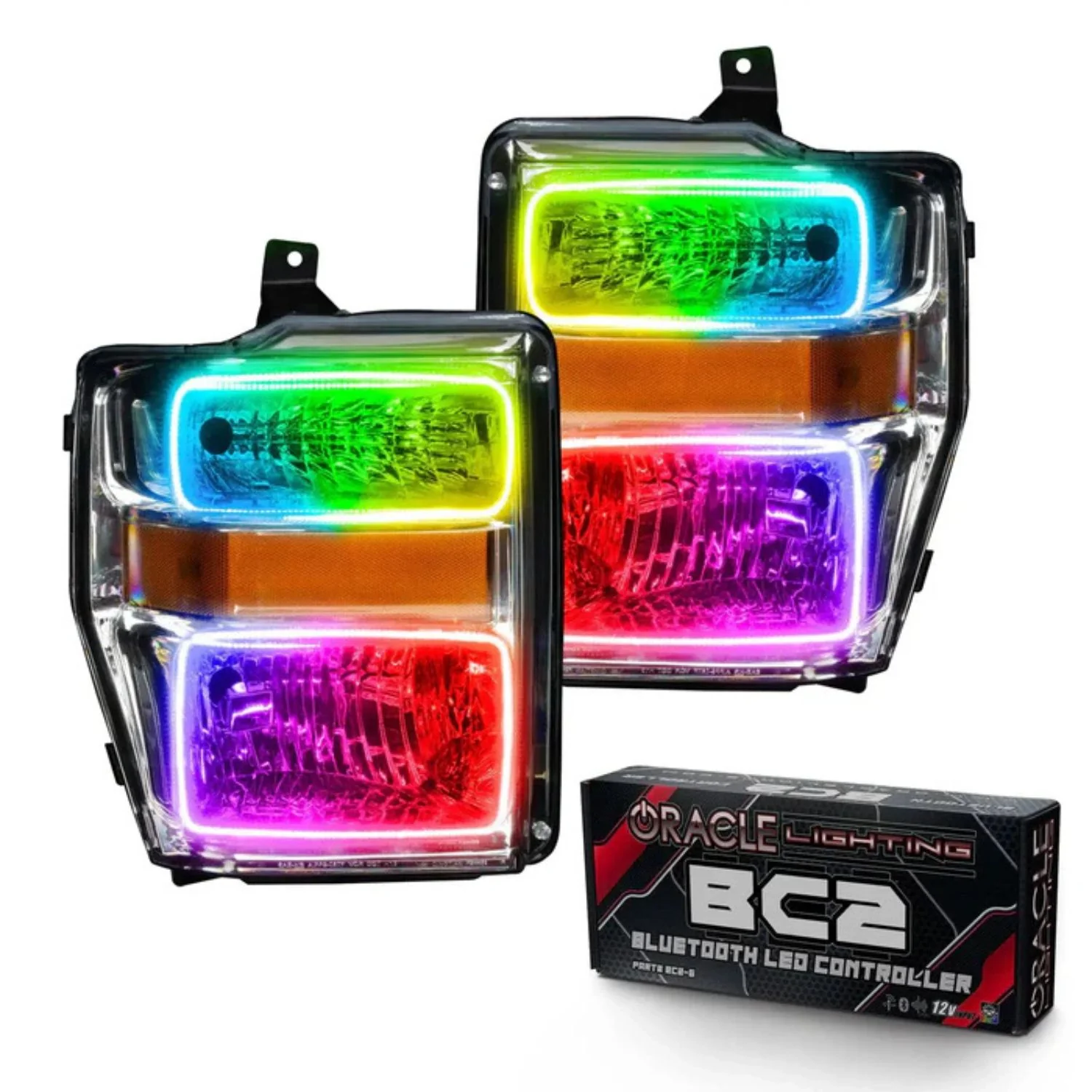 Oracle Lighting Pre-Assembled Chrome Housing Halo Headlights 08-10 Ford F-250/F-350 Super Duty - Image 6